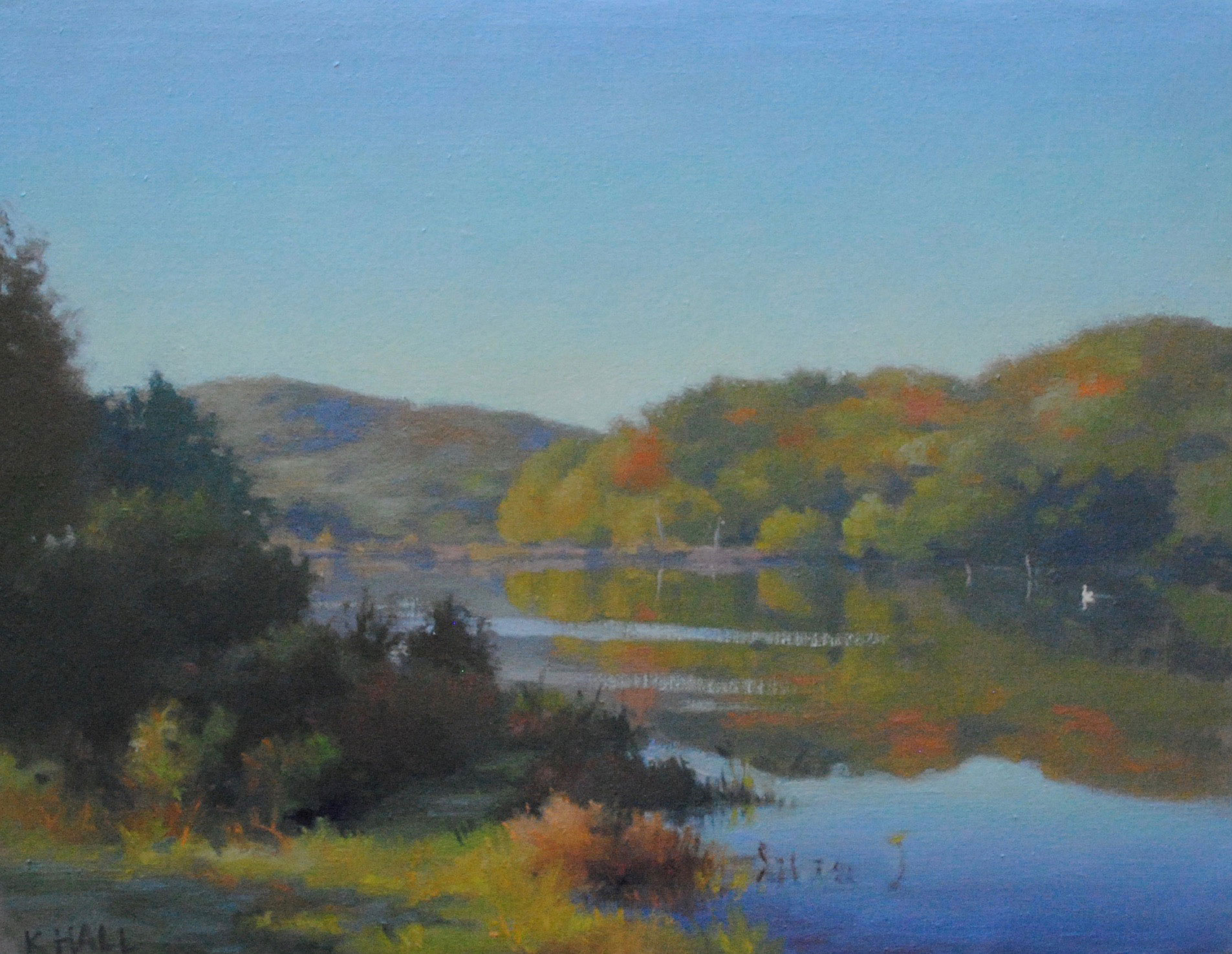 Early_autumn_long_pond_14x18