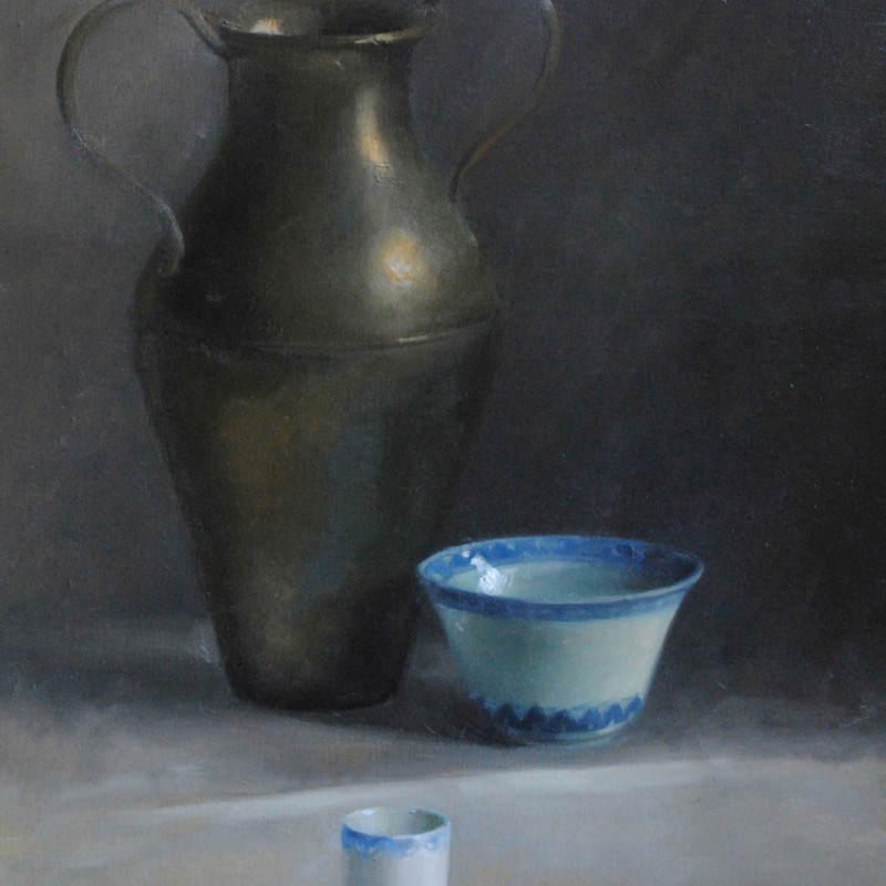Brass_with_blue_and_white_cup