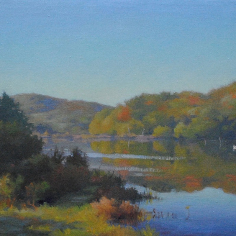 Early_autumn_long_pond_14x18